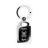 Spyder Ryder Metal Motorcycle Keychain